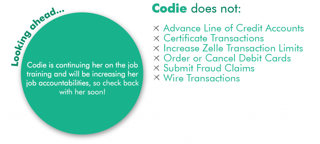 List of Codie limitations