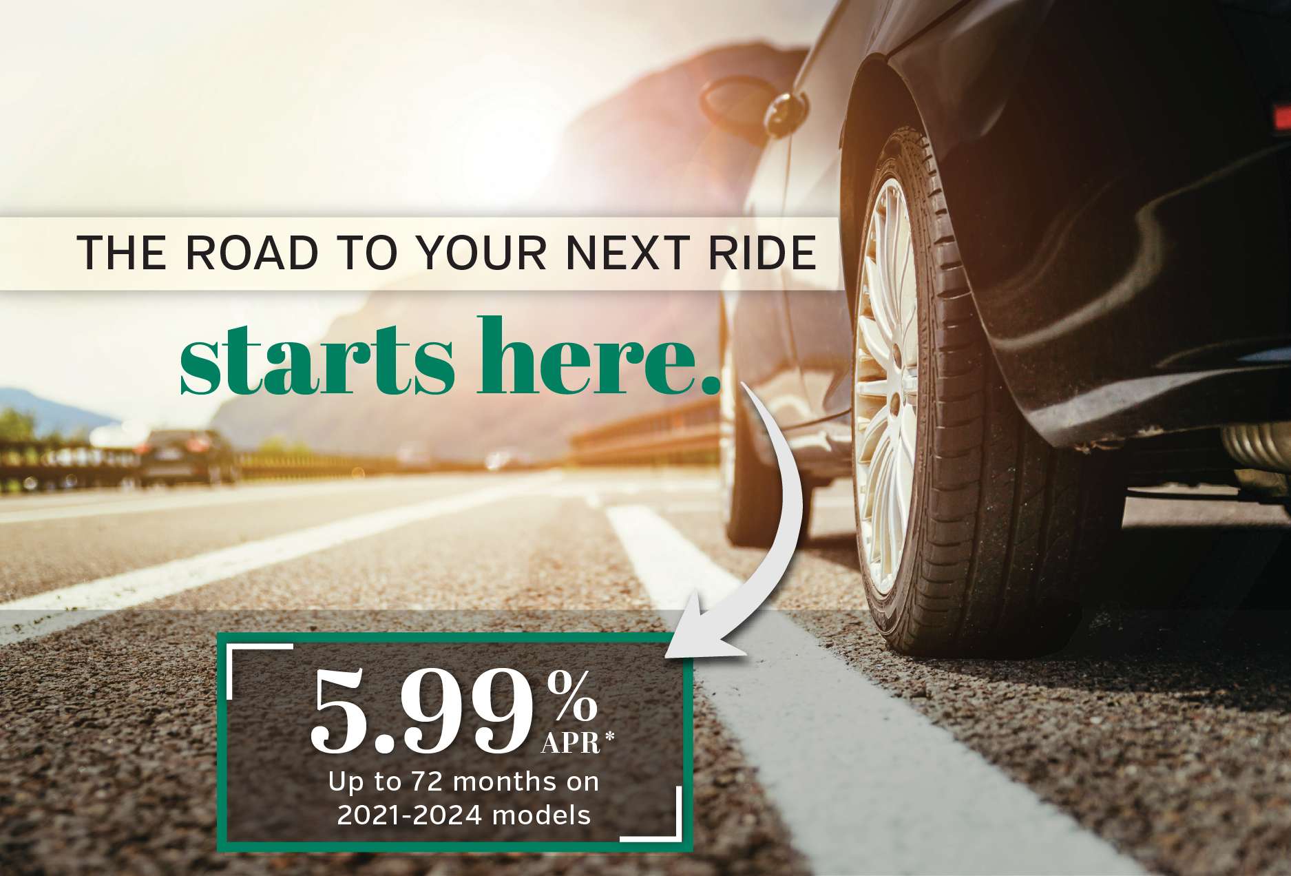 The Road to Your Next Ride Starts Here- FMFCU Auto Loans 5.99% APR* on terms up to 72-months