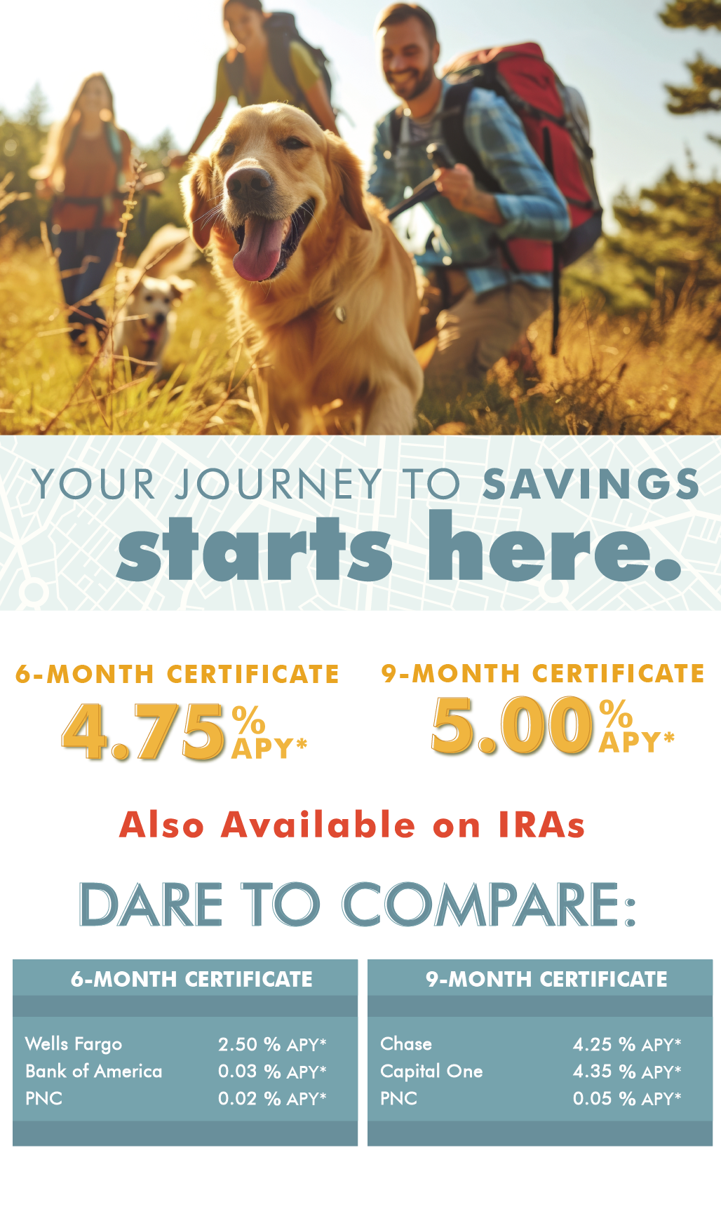 your journey to savings starts here