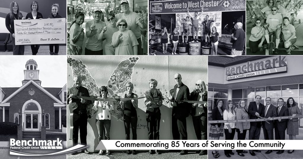 Benchmark FCU Collage commemorating 85 years