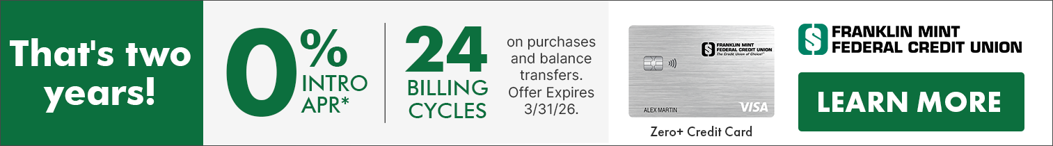 Elan Zero+ Credit Card 0% Intro APR* for 24 Billing Cycles