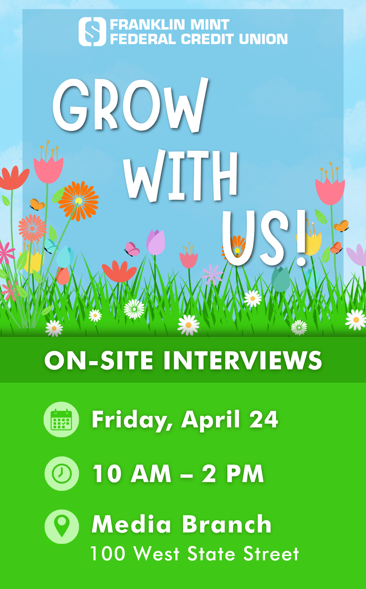Grow with us! On-Site Interviews