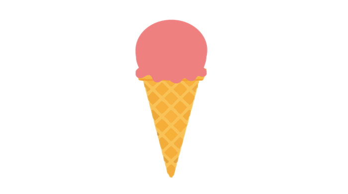 Start with any amount | Ice cream cone with one scoop