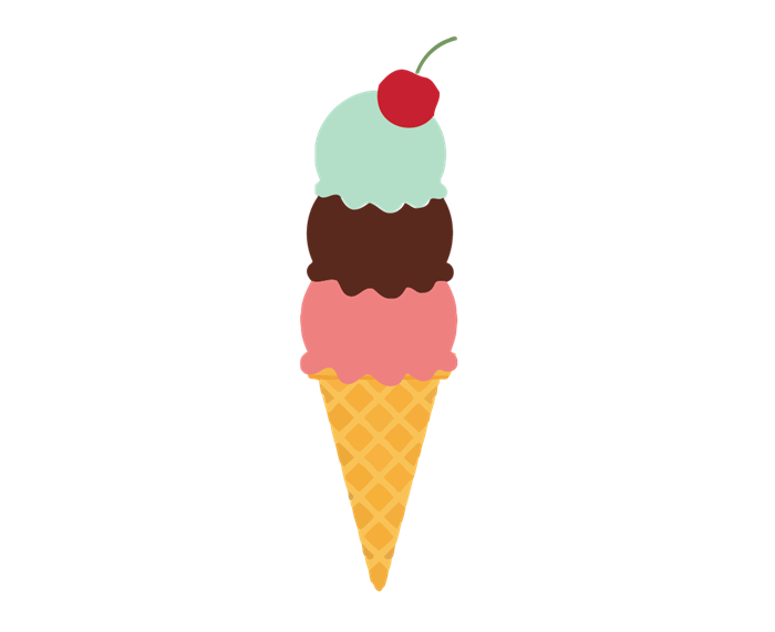 Enjoy extra savings | Ice cream cone with a cherry on top