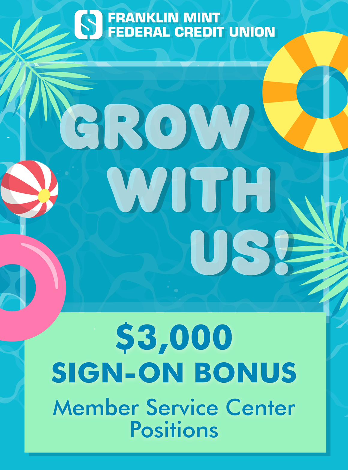 Grow with us- Join the FMFCU Team, $3000 Sign-On Bonus | Member Service Center positions